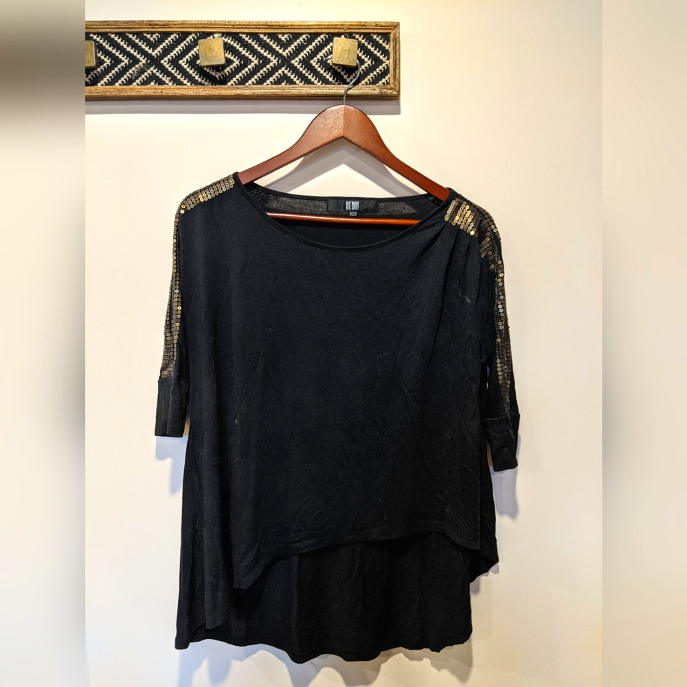 BEDO Black draped tunic size xs/s
